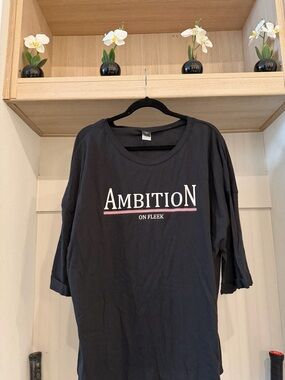Ambition On Fleek Womens Long Sleeve Tee - Black